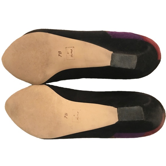 JAMIE BLACK SUEDE SHOES SIZE 7B - Picture 4 of 4